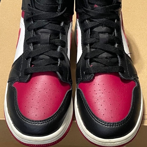 Black, Red, and White Air jordan 1 - Picture 3 of 9